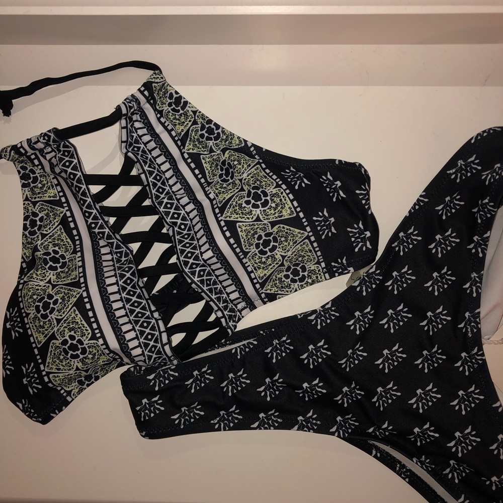 Two Piece High Neck Bikini